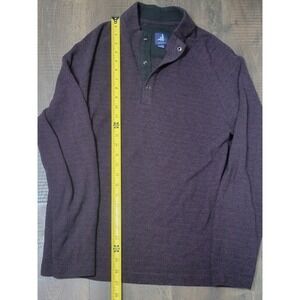 Johnnie-O Mens‎ Pullover Shirt Purple Heather Button Up Casual Top Medium